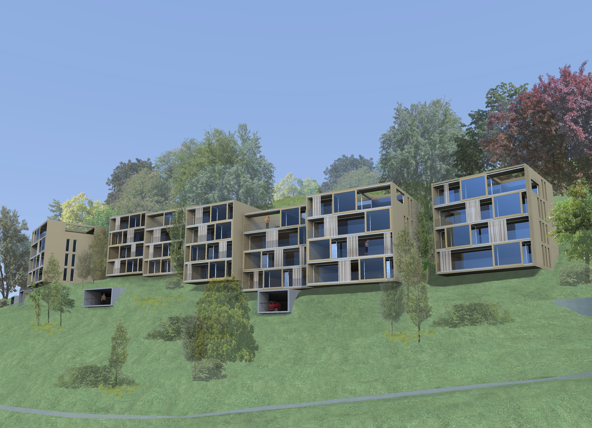 façades sud
