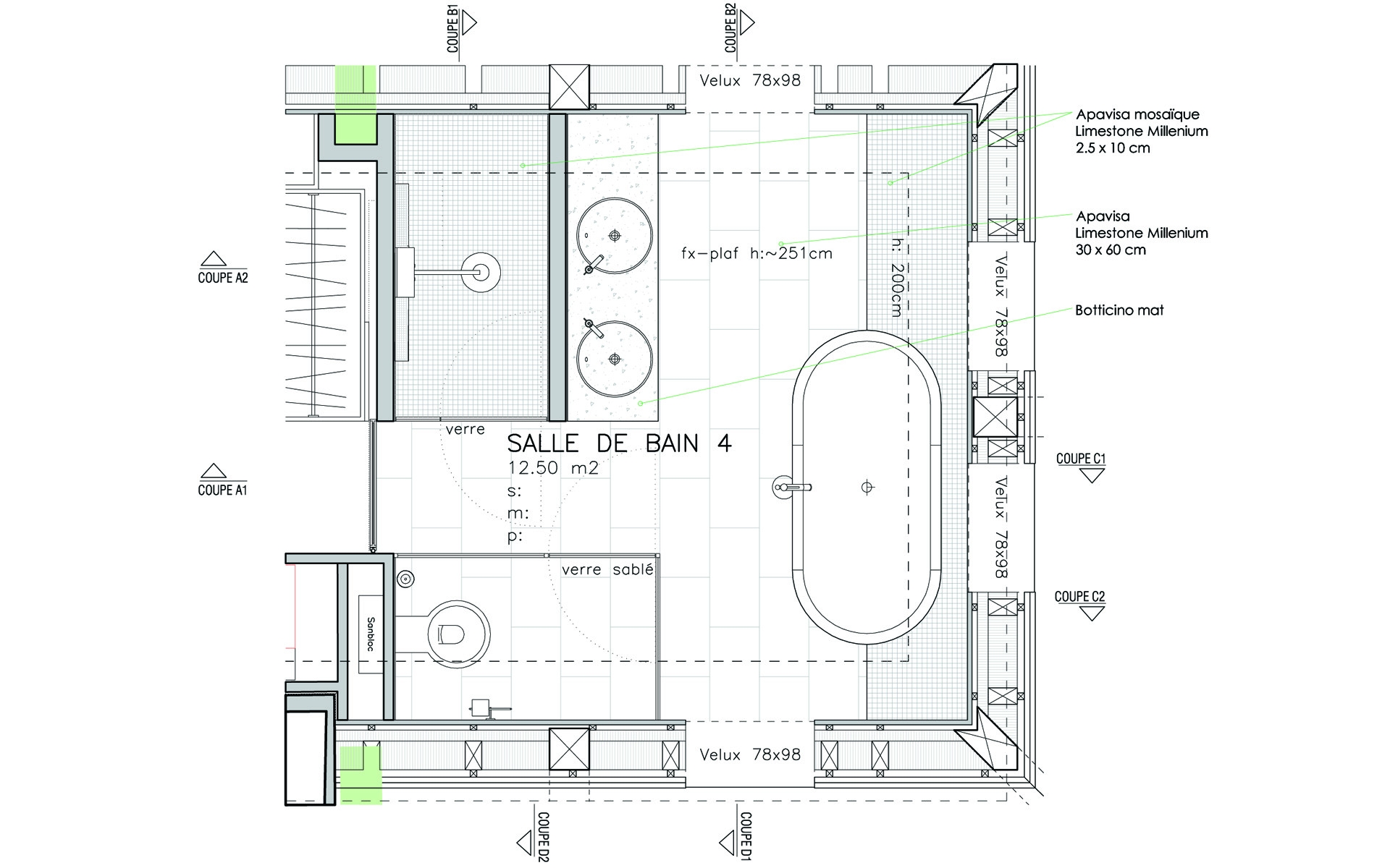 plan salle de bain
